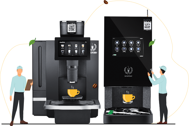 Contactless coffee machine services banner